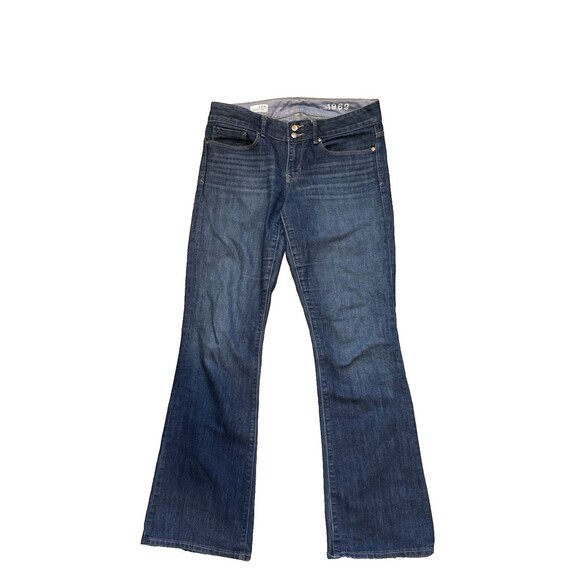 Gap 1969 Perfect Boot Jeans 29 8r  Medium Wash Women's Low Rise - Picture 2 of 10
